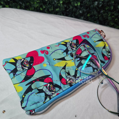 Fizzy Stripes Quilted Eyeglass/Medical Stash Zip Case