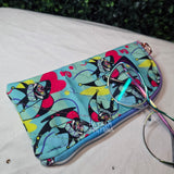 Fizzy Stripes Quilted Eyeglass/Medical Stash Zip Case