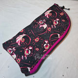 Charcoal Kitty Key Quilted Eyeglass/Medical Stash Zip Case