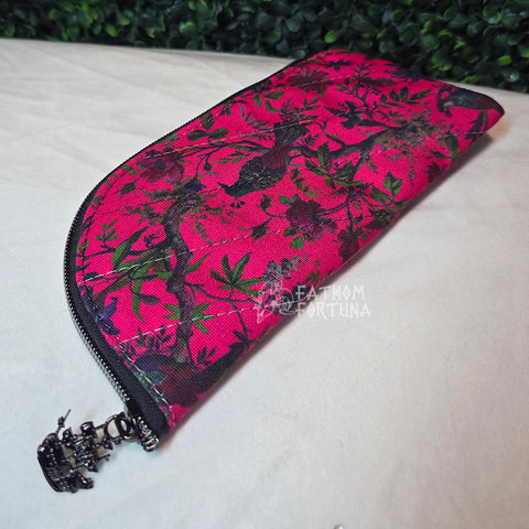 OFMD Breakup Robe Quilted Eyeglass/Medical Stash Zip Case Magenta 2