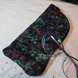 OFMD Breakup Robe Quilted Eyeglass/Medical Stash Zip Case Black 2