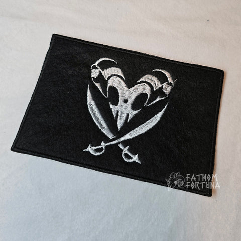 Blitz Vinyl Pirate Flag Embroidered Patch READY TO SHIP