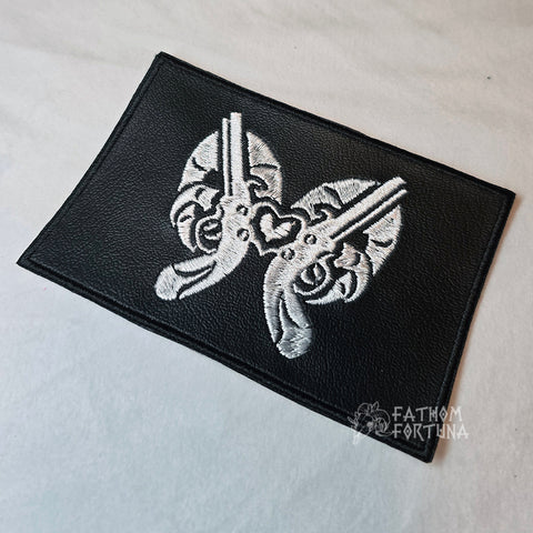 Barb Vinyl Pirate Flag Embroidered Patch READY TO SHIP