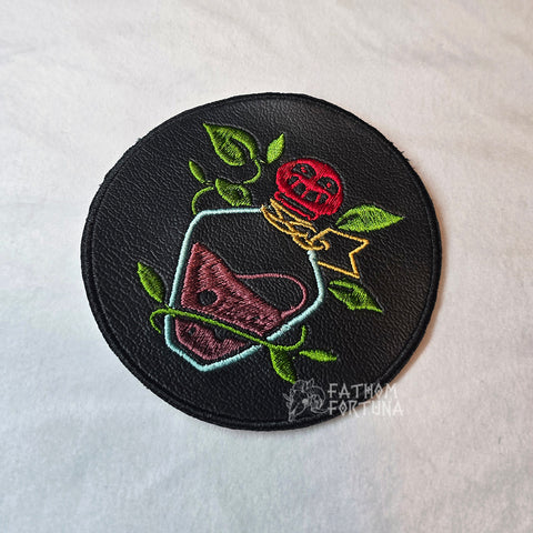 Wally Vinyl Pirate Emblem Embroidered Patch Colored READY TO SHIP