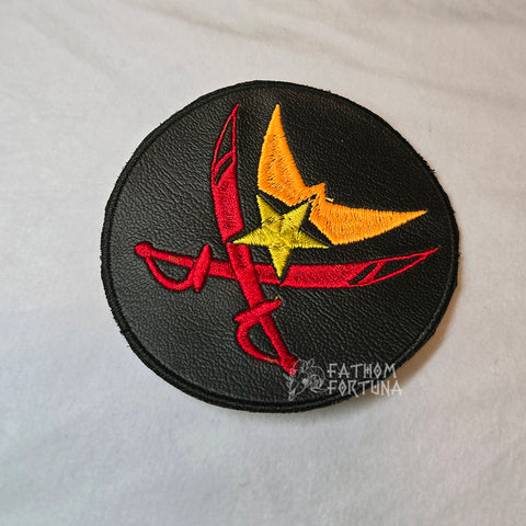 Vassago Vinyl Pirate Emblem Embroidered Patch Colored READY TO SHIP