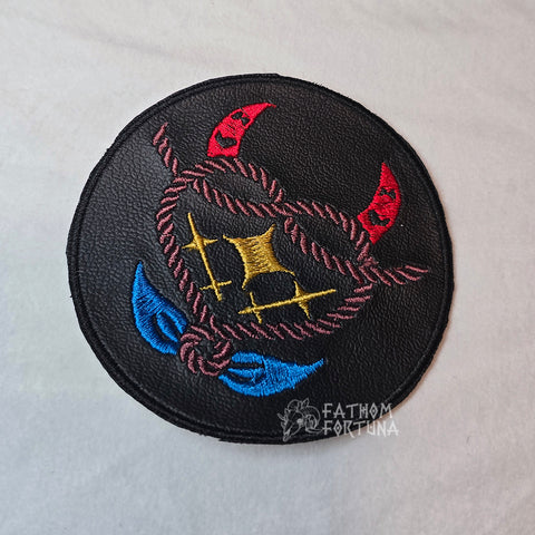 Sallie May Vinyl Pirate Emblem Embroidered Patch Colored READY TO SHIP