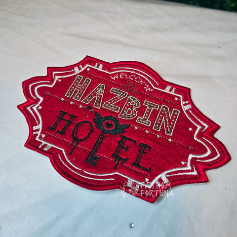 XL Hell Hotel Marquee  Felt Embroidered Patch READY TO SHIP