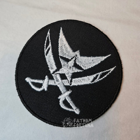 Vassago Canvas Pirate Emblem Embroidered Patch READY TO SHIP