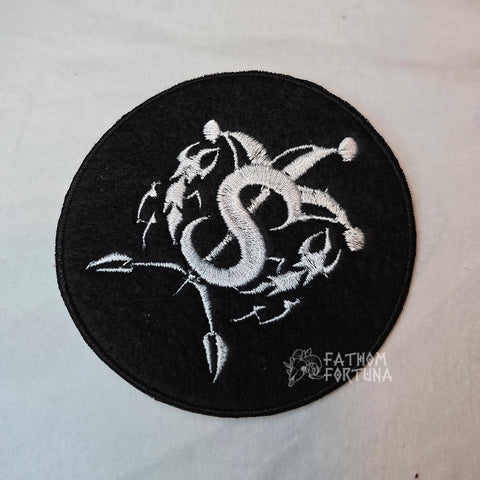 Mammon Felt Pirate Emblem Embroidered Patch READY TO SHIP
