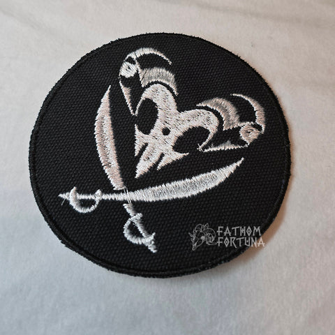 Blitz Canvas Pirate Emblem Embroidered Patch READY TO SHIP