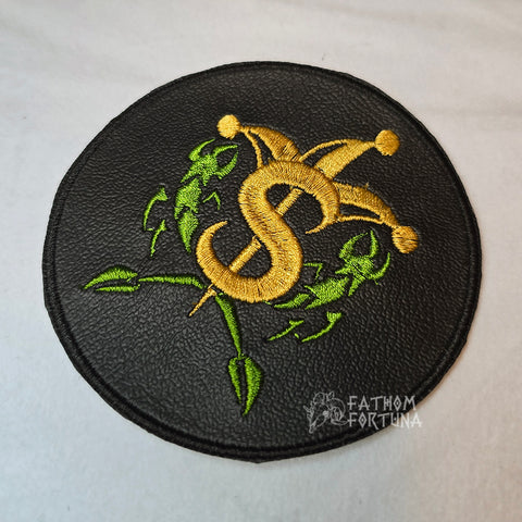 Mammon Vinyl Pirate Emblem Embroidered Patch Colored READY TO SHIP
