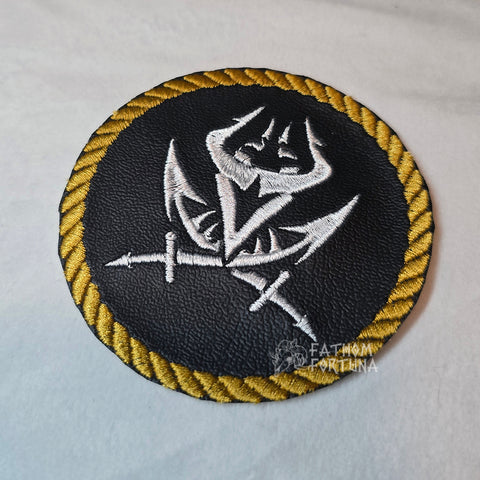 Satan Vinyl Pirate Rope Emblem Embroidered Patch READY TO SHIP