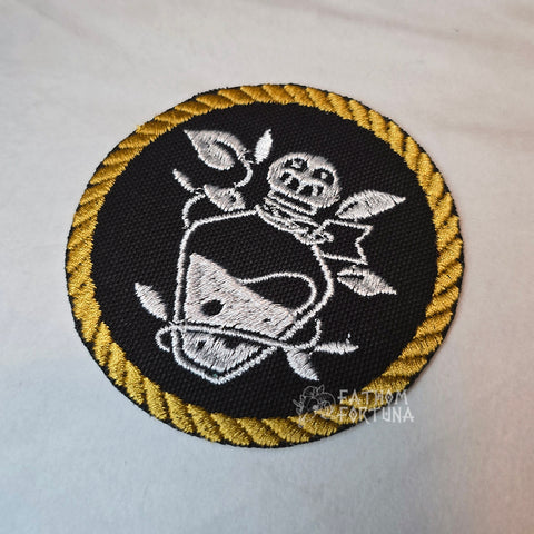 Wally Canvas Pirate Rope Emblem Embroidered Patch READY TO SHIP