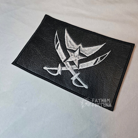 Vassago Vinyl Pirate Flag Embroidered Patch READY TO SHIP