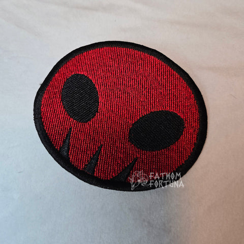 Blitz's Skull Full Fill Embroidered Patch READY TO SHIP