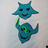 B-Grade Ozzie's Ram & Bull Embroidered Patch Set READY TO SHIP Black