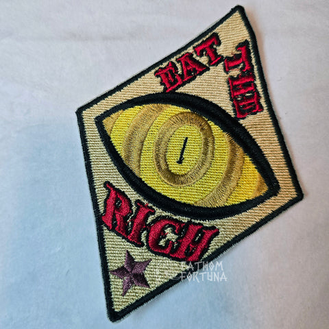 Striker Eat The Rich Full Fill Embroidered Patch READY TO SHIP