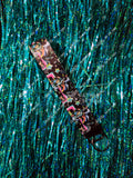 Fizzarolli Neon Lights Dark Wristlet Keychain Fob Made To Order