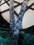 Fizzy Neon Lights Black Lanyard