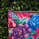 Crystal Poke Flowers Knitting Needle/Crochet Hook Zip Case