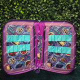 Celestial Tea Party Knitting Needle/Crochet Hook Zip Case