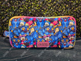 Silly Blue Tiger Travel & Makeup Bag