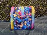 Silly Blue Tiger Travel & Makeup Bag