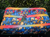 Silly Blue Tiger Travel & Makeup Bag