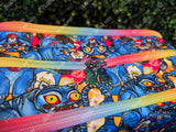 Silly Blue Tiger Travel & Makeup Bag