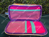 Silly Blue Tiger Travel & Makeup Bag