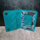 Teal Tentacles Mini Snap Wallet