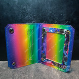 Rainbow Neighbor Cat Mini Snap Wallet