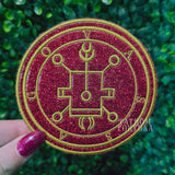 LE Vassago Sigil Sparkle Deluxe  Embroidered Patch Made To Order
