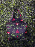 Firey Fox Poke Damask Car Caddy/Trash Can