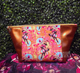 Queen Bee Honey Zippered Beauty Bag