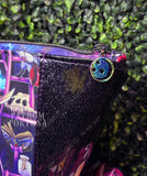 Smolitz Black Glitter Zippered Beauty Bag