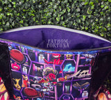 Smolitz Black Glitter Zippered Beauty Bag