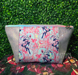 Queen Bee Cotton Candy Zippered Beauty Bag
