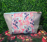 Queen Bee Cotton Candy Zippered Beauty Bag
