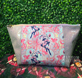 Queen Bee Cotton Candy Zippered Beauty Bag