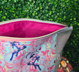 Queen Bee Cotton Candy Zippered Beauty Bag
