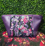 Wisteria &  Butterflies Zippered Beauty Bag