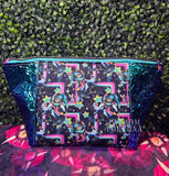 Fizzarolli Dark Geo Zippered Beauty Bag
