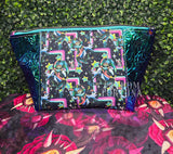 Fizzarolli Dark Geo Zippered Beauty Bag