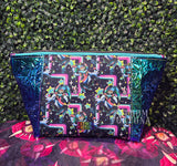 Fizzarolli Dark Geo Zippered Beauty Bag