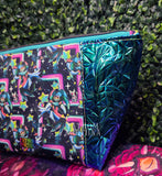 Fizzarolli Dark Geo Zippered Beauty Bag