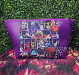 Smolitz Purple Zippered Beauty Bag