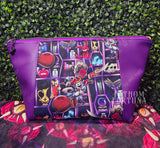 Smolitz Purple Zippered Beauty Bag