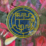 Stolas Sigil Small Glitter Vinyl Embroidered Patch READY TO SHIP