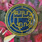 Stolas Sigil Small Glitter Vinyl Embroidered Patch READY TO SHIP